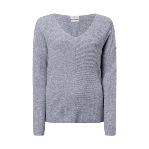 Fynch-Hatton Damski sweter z czystego kaszmiru Kobiety Kaszmir jasny szary marmurkowy ze sklepu vangraaf w kategorii Swetry damskie - zdjęcie 176237347