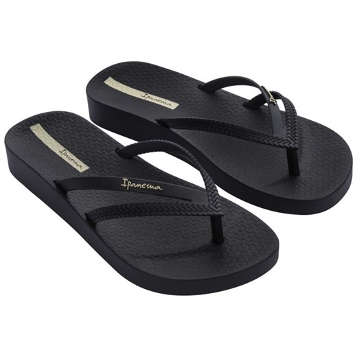 Japonki Ipanema Bossa Soft V Fem 82840-20766 czarne ze sklepu ButyModne.pl w kategorii Klapki damskie - zdjęcie 176241395