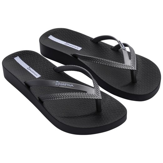 Japonki Ipanema Bossa Soft V Fem 82840-AG720 czarne ze sklepu ButyModne.pl w kategorii Klapki damskie - zdjęcie 176241396