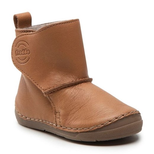 Froddo buty zimowe dziecięce brązowe ze skóry kozaki