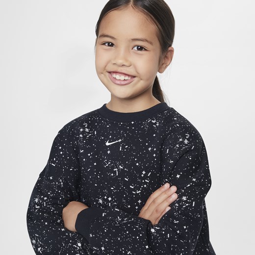 Bluza dresowa z półokrągłym dekoltem dla dużych dzieci (dziewcząt) Nike Nike M Nike poland okazja