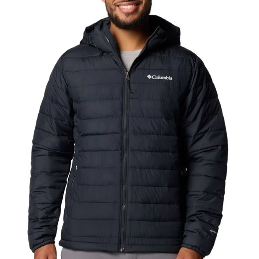 Kurtka Columbia Powder Lite II Hooded 2086944010 - granatowa ze sklepu streetstyle24.pl w kategorii Kurtki męskie - zdjęcie 176245699
