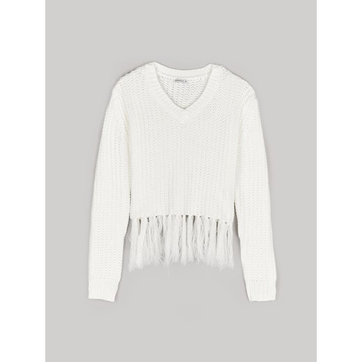 GATE Sweter z dekoltem w serek 34 ze sklepu gateshop w kategorii Swetry damskie - zdjęcie 176247055