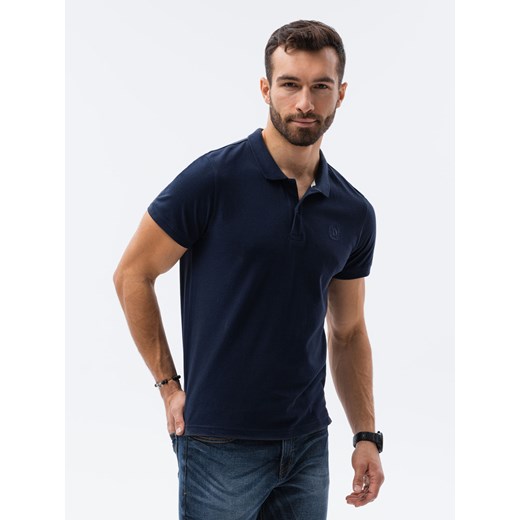 Zestaw koszulek męskich polo z dzianiny pique 3-pak - mix V12 Z28 L ombre
