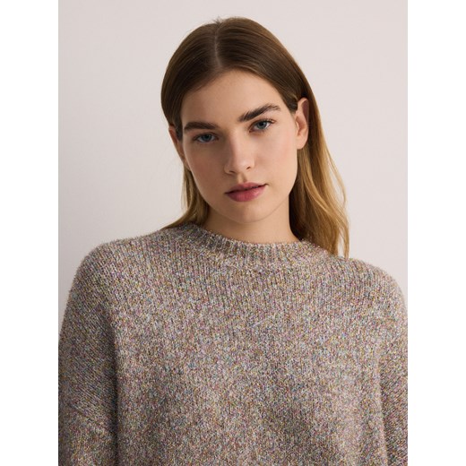 Sweter damski Reserved brązowy 