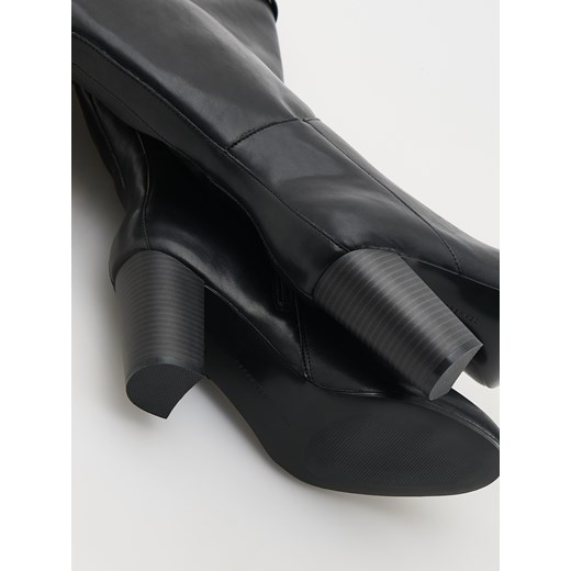 Kozaki damskie Reserved eleganckie skórzane 