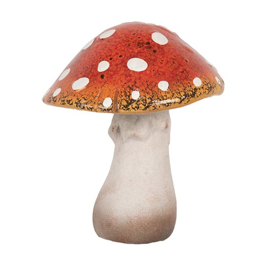 Clayre &amp; Eef Figurka dekoracyjna w kolorze biało-czerwonym - 18 x 21 x 17 cm ze sklepu Limango Polska w kategorii Dekoracje - zdjęcie 176250696