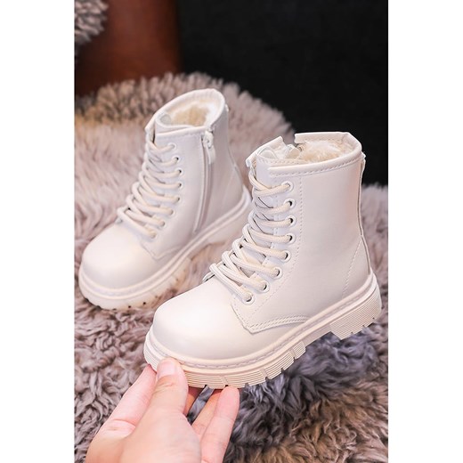 Buty zimowe dziecięce Rock & Joy sznurowane 