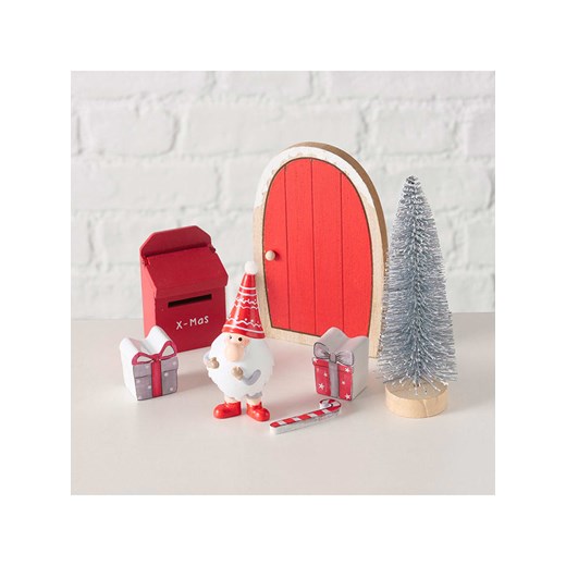 Boltze Figurki dekoracyjne (7 szt.) "Dwarf" w kolorze czerwonym - 8,5 Boltze onesize okazyjna cena Limango Polska