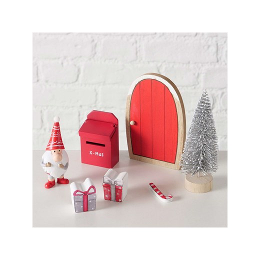 Boltze Figurki dekoracyjne (7 szt.) "Dwarf" w kolorze czerwonym - 8,5 Boltze onesize okazyjna cena Limango Polska