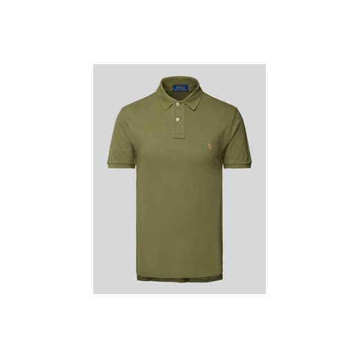 Koszulka polo o kroju slim fit z wyhaftowanym logo ze sklepu Peek&Cloppenburg  w kategorii T-shirty męskie - zdjęcie 176256098