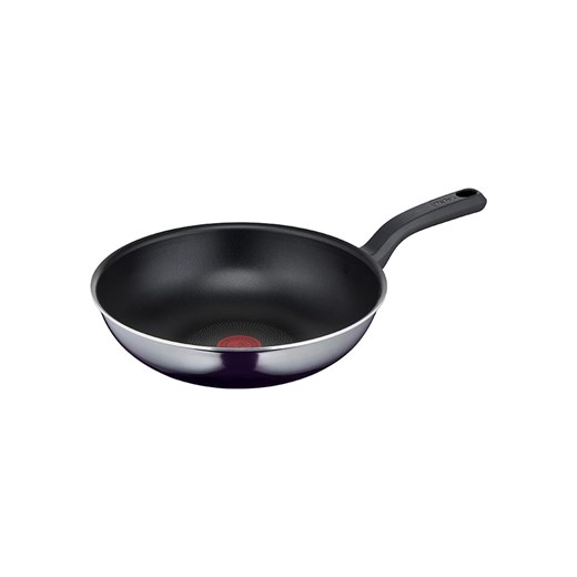 Tefal Patelnia wok &quot;Resist&quot; w kolorze szaro-czarnym - Ø 28 cm ze sklepu Limango Polska w kategorii Garnki - zdjęcie 176256529
