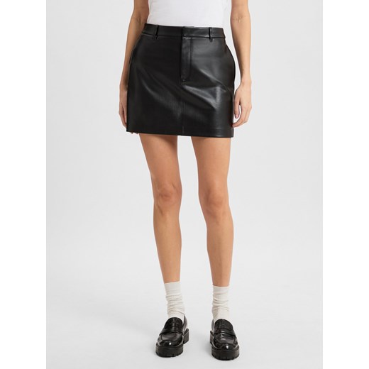 Calvin Klein Jeans Spódnica damska Kobiety Sztuczna skóra czarny jednolity ze sklepu vangraaf w kategorii Spódnice - zdjęcie 176262427