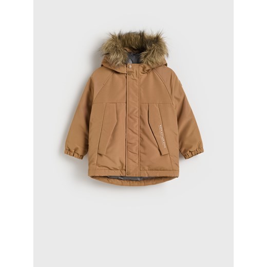 Reserved - Kurtka parka z kapturem - brązowy Reserved 80 (9-12 m.) Reserved