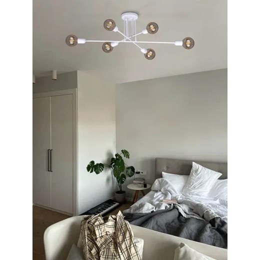 Biała metalowa lampa sufitowa patyki bez kloszy - A726-Akma Lumes One Size Edinos.pl