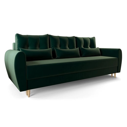 Zielona sofa rozkładana P9-T02 ze sklepu Edinos.pl w kategorii Sofy i kanapy - zdjęcie 176264157