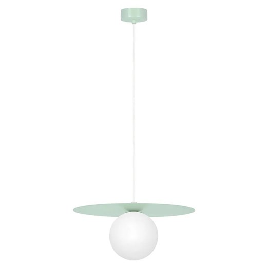 Zielona lampa wisząca ze szklanym okrągłym kloszem - 3X A680 A1-T83 ze sklepu Edinos.pl w kategorii Lampy wiszące - zdjęcie 176264426