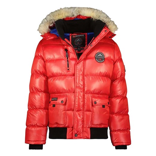 Geographical Norway Kurtka zimowa &quot;Bugs&quot; w kolorze czerwonym ze sklepu Limango Polska w kategorii Kurtki męskie - zdjęcie 176265638