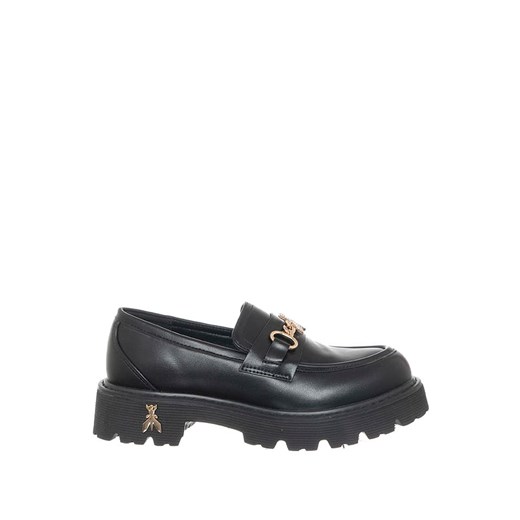 Patrizia Pepe Skórzane mokasyny w kolorze czarnym ze sklepu Limango Polska w kategorii Mokasyny damskie - zdjęcie 176274498