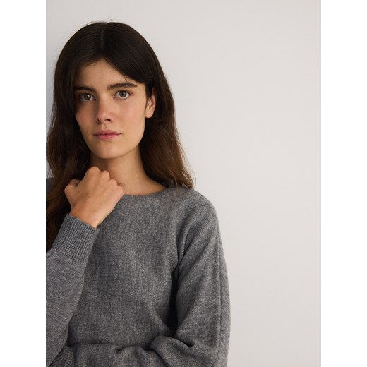 Sweter damski Reserved casual z okrągłym dekoltem 