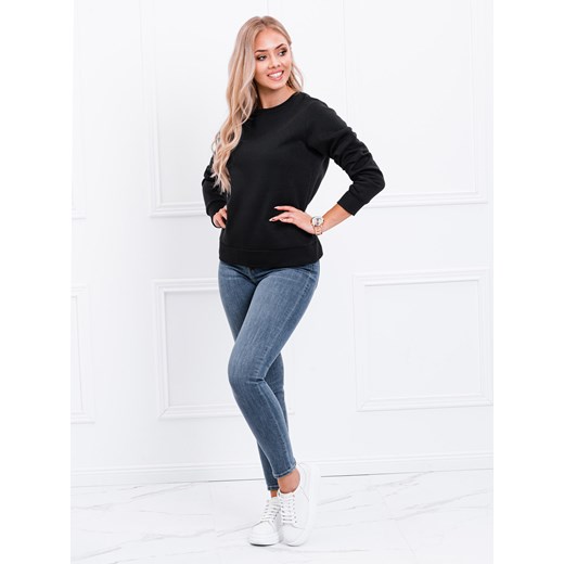 Bluza damska bez kaptura 001TLR - czarna Other S Edoti