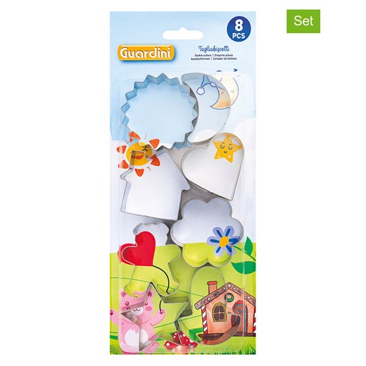 Guardini Foremki (8 szt.) &quot;Cookie&quot; w kolorze srebrnym ze sklepu Limango Polska w kategorii Akcesoria do pieczenia - zdjęcie 176285498