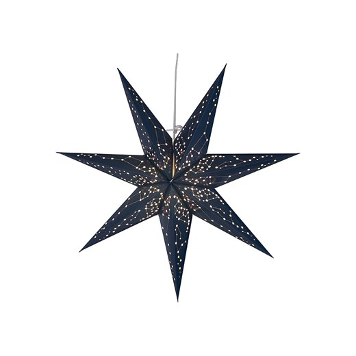 STAR Trading Lampa wisząca &quot;Galaxy&quot; w kolorze niebieskim - Ø 60 cm ze sklepu Limango Polska w kategorii Dekoracje bożonarodzeniowe - zdjęcie 176285749
