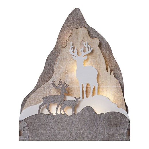 STAR Trading Dekoracyjna figurka LED &quot;Fauna&quot; w kolorze brązowo-beżowym - 18 x 21 x 6 cm ze sklepu Limango Polska w kategorii Dekoracje bożonarodzeniowe - zdjęcie 176285756