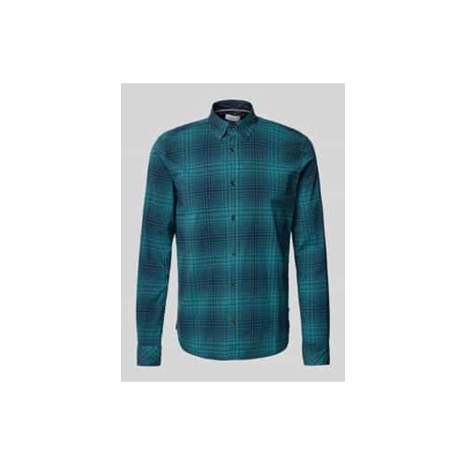 Koszula casualowa o kroju regular fit z mieszanki bawełny i streczu z kołnierzykiem typu button down ze sklepu Peek&Cloppenburg  w kategorii Koszule męskie - zdjęcie 176288375