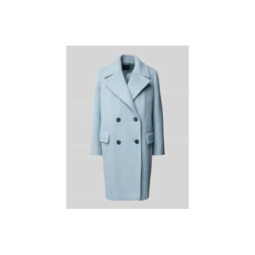 Płaszcz wełniany z kołnierzem z połami model ‘HELLO’ ze sklepu Peek&Cloppenburg  w kategorii Płaszcze damskie - zdjęcie 176288609