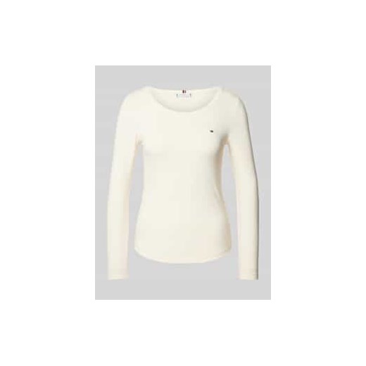 Bluzka o kroju slim fit z długim rękawem i efektem prążkowania ze sklepu Peek&Cloppenburg  w kategorii Bluzki damskie - zdjęcie 176288628