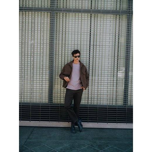 Reserved - Spodnie chino regular - ciemnobrązowy Reserved 31 okazyjna cena Reserved