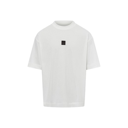 Armani Exchange Koszulka męska Mężczyźni Bawełna biały jednolity ze sklepu vangraaf w kategorii T-shirty męskie - zdjęcie 176289479