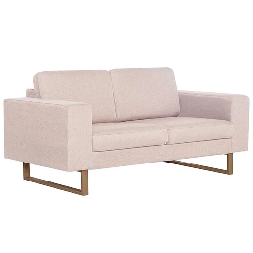 Elegancka dwuosobowa sofa Ladi 2X - kremowa ze sklepu Edinos.pl w kategorii Sofy i kanapy - zdjęcie 176290229