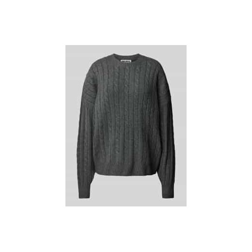 Sweter z dzianiny z wzorem warkocza ze sklepu Peek&Cloppenburg  w kategorii Swetry damskie - zdjęcie 176295476