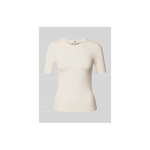T-shirt z efektem prążkowania ze sklepu Peek&Cloppenburg  w kategorii Bluzki damskie - zdjęcie 176295697