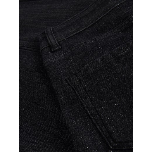 Reserved - Jeansy slim fit z błyszczącymi drobinkami - czarny Reserved 34 Reserved