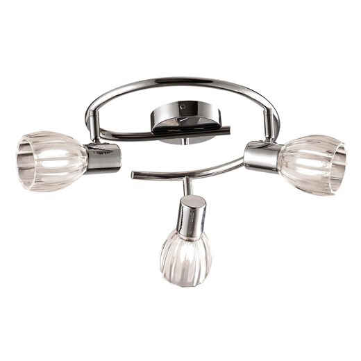 Lampa sufitowa z 3 ruchomymi szklanymi kloszami - A762 F1-A70 ze sklepu Edinos.pl w kategorii Lampy sufitowe - zdjęcie 176301699
