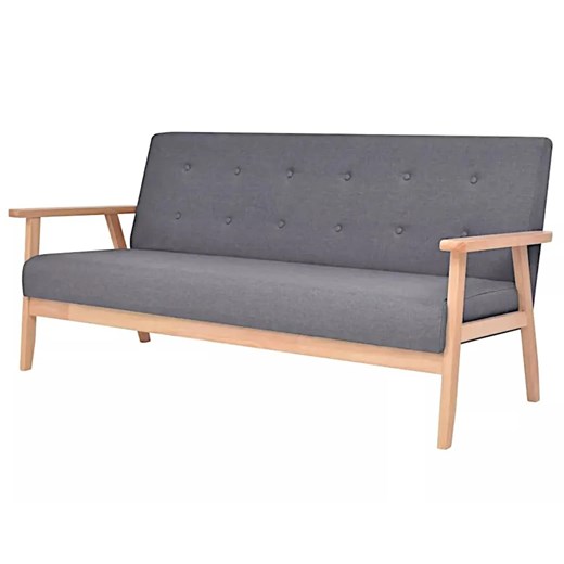 Ciemnoszara sofa do salonu - Sybis ze sklepu Edinos.pl w kategorii Sofy i kanapy - zdjęcie 176301775