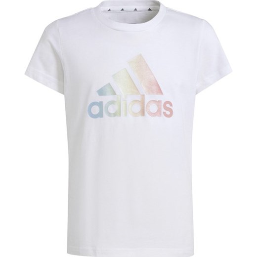 Koszulka juniorska Metallic Print Adidas ze sklepu SPORT-SHOP.pl w kategorii Bluzki dziewczęce - zdjęcie 176303338