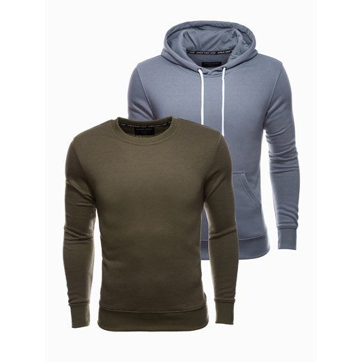 Zestaw bluz męskich BASIC - mix 2-pak V5 Z54 ze sklepu ombre w kategorii Bluzy męskie - zdjęcie 176306489