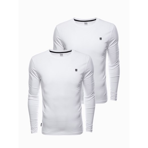 Zestaw longsleeve męski z elastanem - MIX 2-pak V2 Z40 ze sklepu ombre w kategorii T-shirty męskie - zdjęcie 176307095