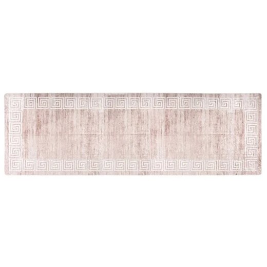 Prostokątny beżowy dywan w grecki wzór 80x300 cm - Gotix 5X Profeos One Size Edinos.pl