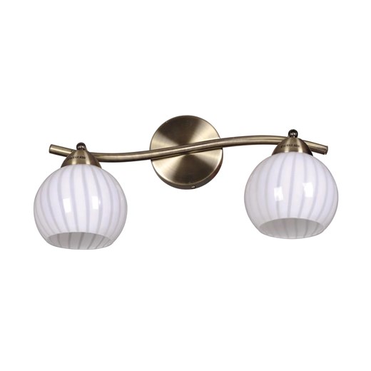 Podwójna lampa ścienna ze szklanymi regulowanymi kloszami - A769-Mevo ze sklepu Edinos.pl w kategorii Lampy ścienne - zdjęcie 176309045