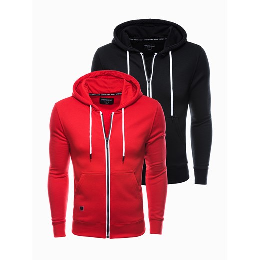 Zestaw bluz męskich rozpinanych z kapturem BASIC 2-pak - mix V1 Z33 ze sklepu ombre w kategorii Bluzy męskie - zdjęcie 176309495