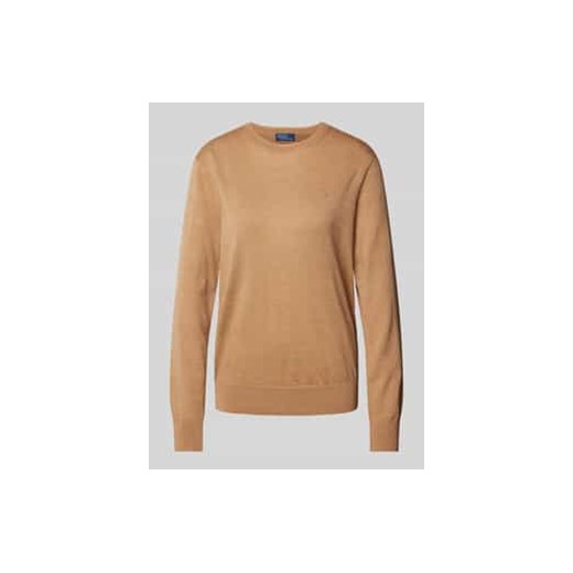 Sweter z dzianiny z prążkowanymi wykończeniami ze sklepu Peek&Cloppenburg  w kategorii Swetry damskie - zdjęcie 176310628