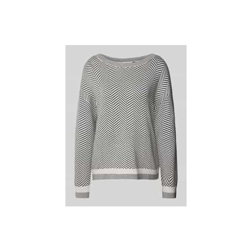 Sweter z dzianiny o kroju oversized z dekoltem w łódkę ze sklepu Peek&Cloppenburg  w kategorii Swetry damskie - zdjęcie 176310815