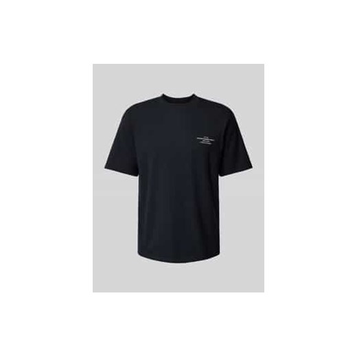 T-shirt o kroju relaxed fit z mieszanki bawełny z gumowanym nadrukiem ze sklepu Peek&Cloppenburg  w kategorii T-shirty męskie - zdjęcie 176310855