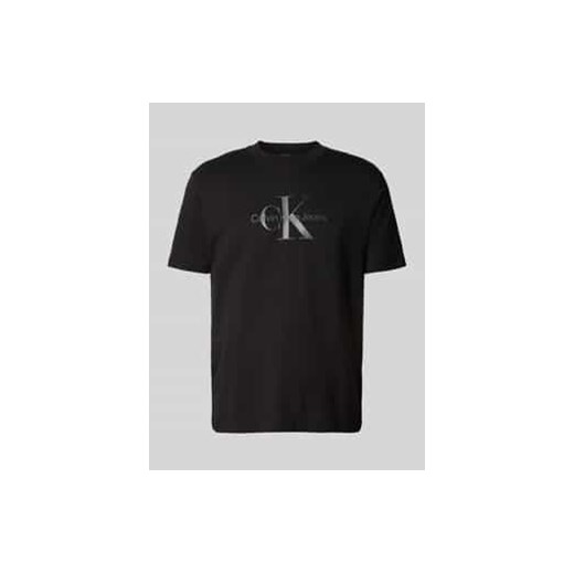 T-shirt z nadrukiem z logo ze sklepu Peek&Cloppenburg  w kategorii T-shirty męskie - zdjęcie 176310887