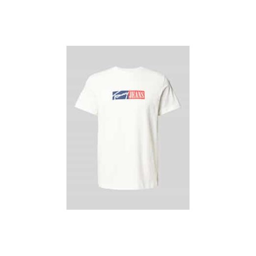 T-shirt o kroju slim fit z nadrukiem z logo ze sklepu Peek&Cloppenburg  w kategorii T-shirty męskie - zdjęcie 176310918
